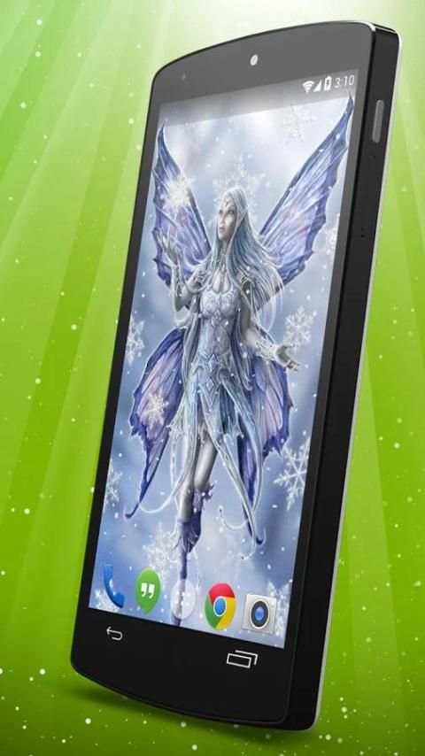 Snow Fairy Live Wallpaper स्क्रीनशॉट 1