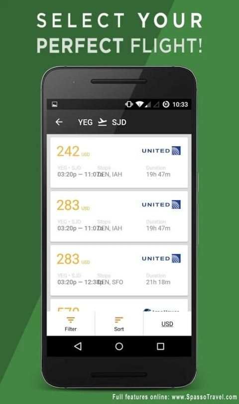 Spasso Cheap Flight Search screenshot 3