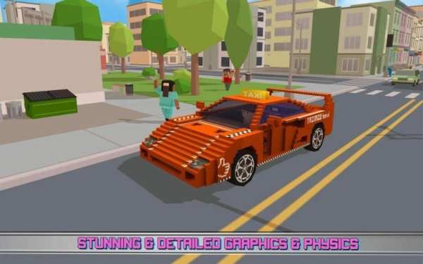 Fast City Taxi Race Legend स्क्रीनशॉट 5