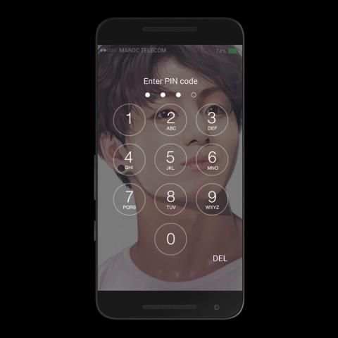 KPOP Lock screen скриншот 2