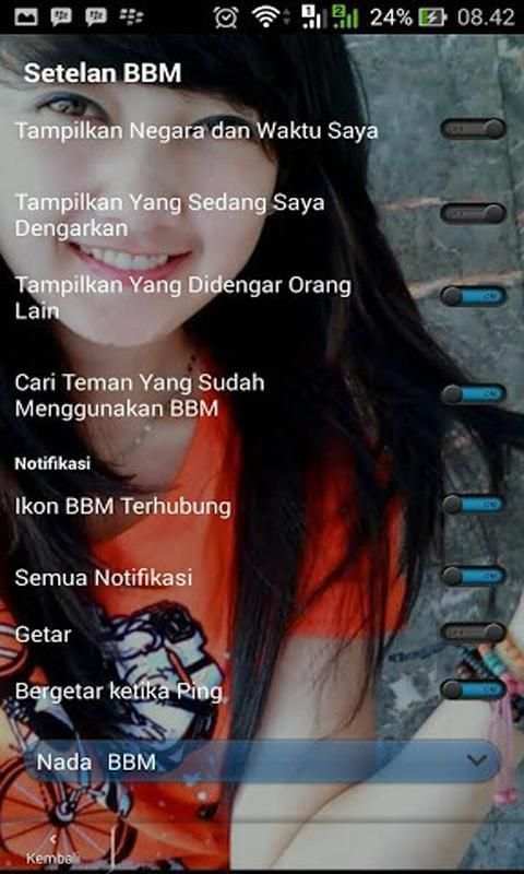 Tema BBM® Transparan 4 تصوير الشاشة