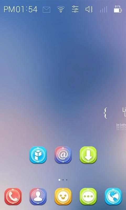 Rainbow dew launcher theme screenshot 3