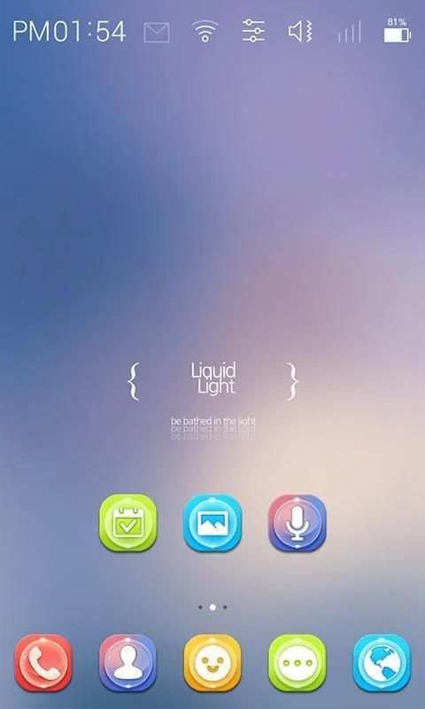Rainbow dew launcher theme screenshot 4