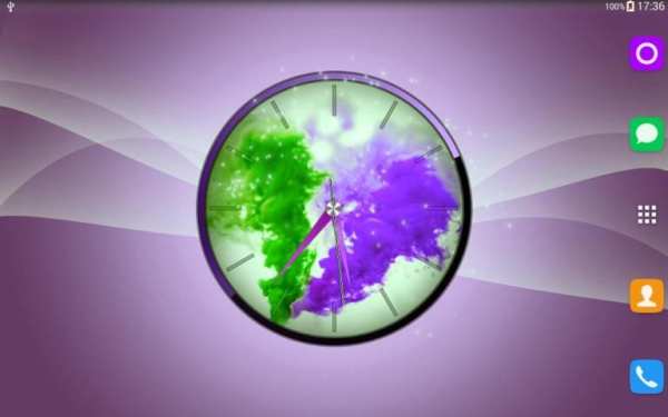 Colorful Smoke Clock LWP screenshot 11