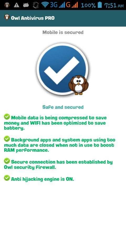 Owl Antivirus PRO скриншот 1