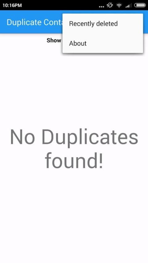 Duplicate Contact स्क्रीनशॉट 2