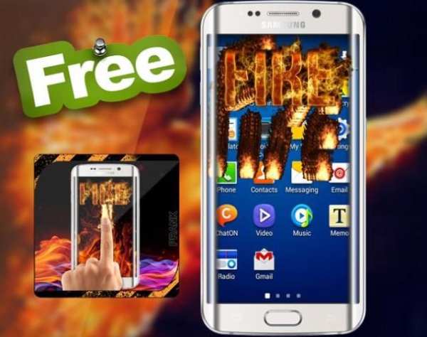 Amazing Fire Screen Prank 1 تصوير الشاشة