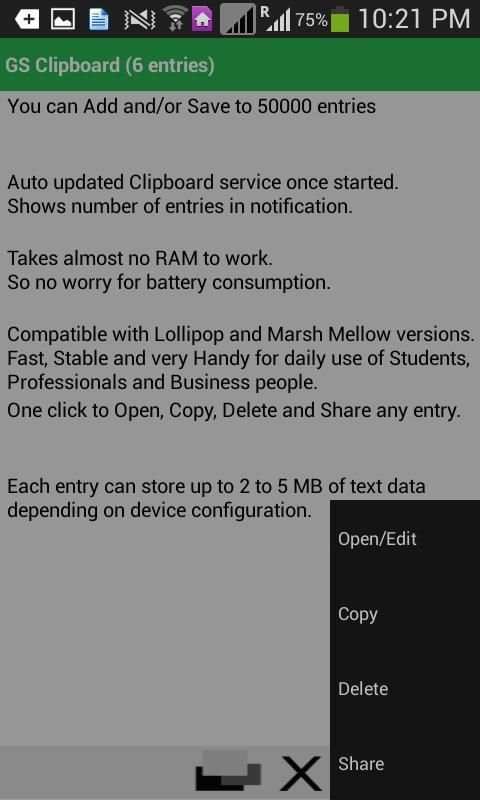 GS Clipboard 4 تصوير الشاشة