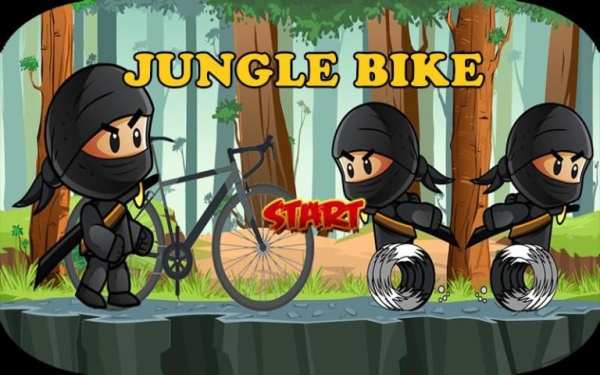 Ninja Stunts Jungle Bike Dash скриншот 6