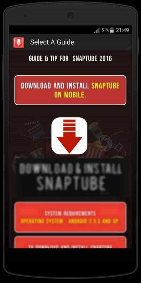 Guide For Snaptube screenshot 2