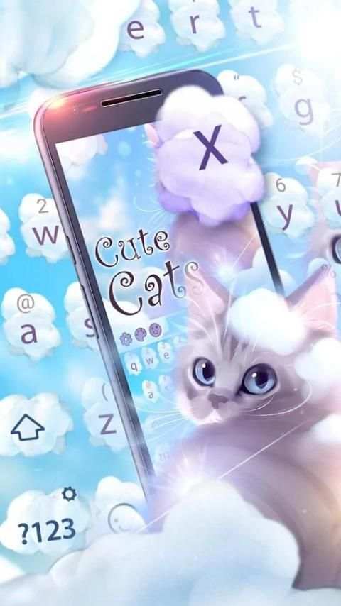 Cute Cats Keyboard Theme скриншот 2