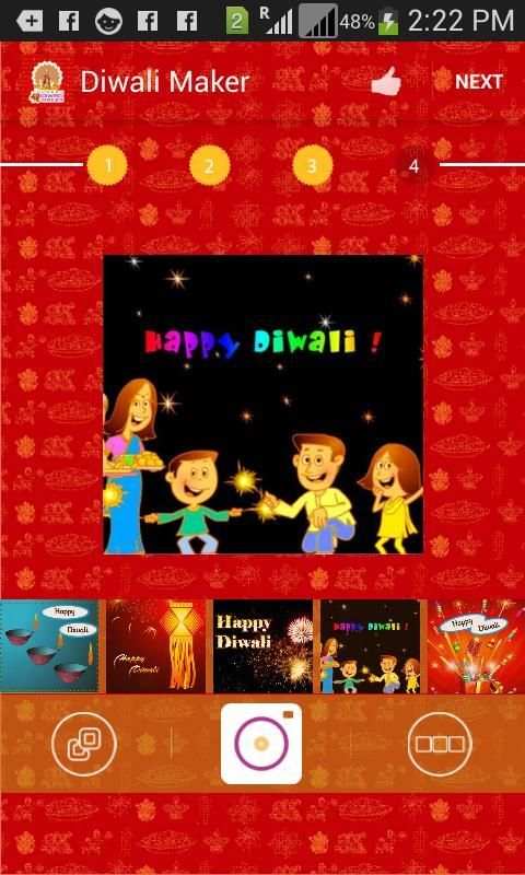 Diwali Greetings Cards Maker скриншот 2