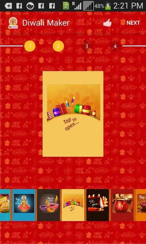 Diwali Greetings Cards Maker скриншот 3