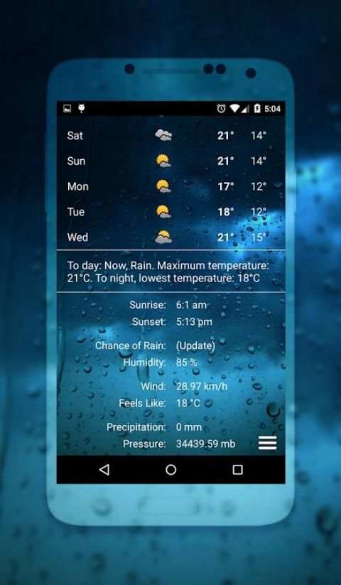 Weather Style OS10 स्क्रीनशॉट 4