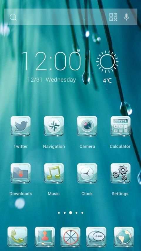 Water Glass-Solo Theme screenshot 3
