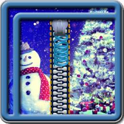 Zipper Lock Screen Snowman 1.0