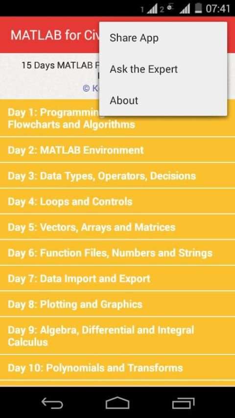 MATLAB for Civil Engineers скриншот 1