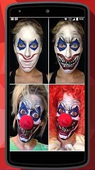 Scary Clown Face Changer 1 تصوير الشاشة