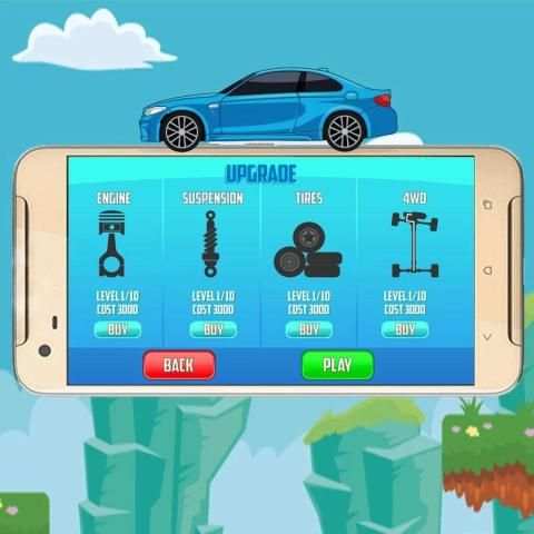 Car Hill Climb Racing screenshot 2