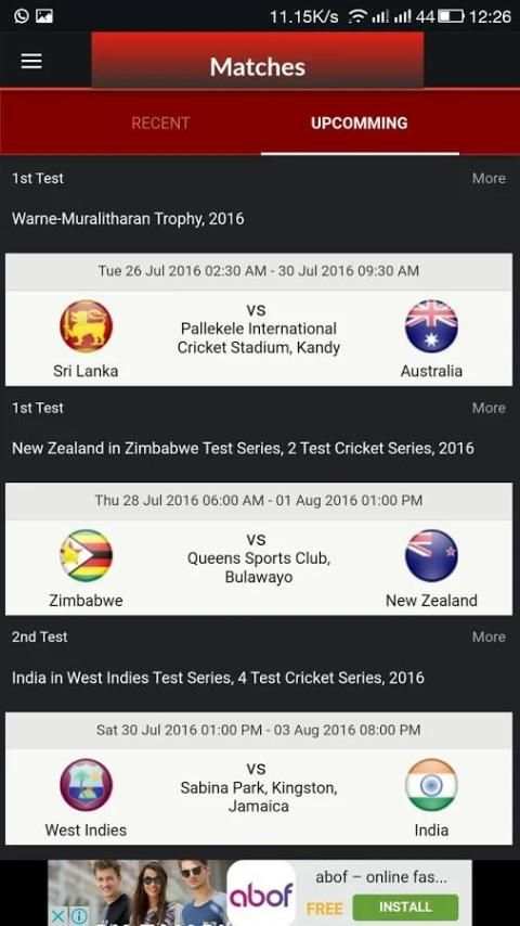 Cricket Buzz - live score fast screenshot 4