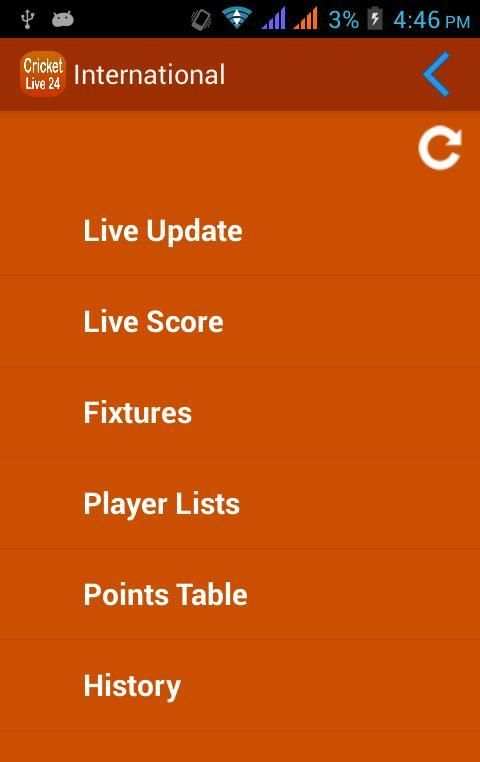 Cricket Live 24 screenshot 1