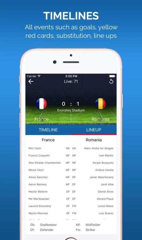 Euro 2016 Live Score स्क्रीनशॉट 7
