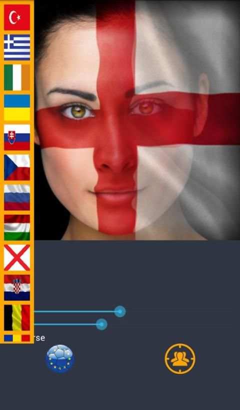 Flag euro 2016 face& half-face скриншот 5