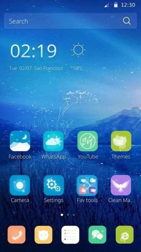 Tema bulan yang indah screenshot 3