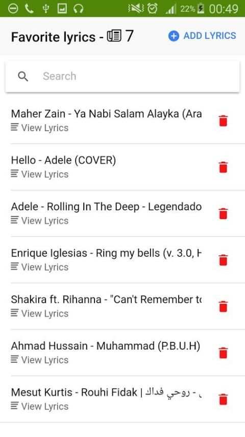 Lyrics app screenshot 3