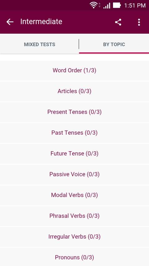 English Grammer Test скриншот 1