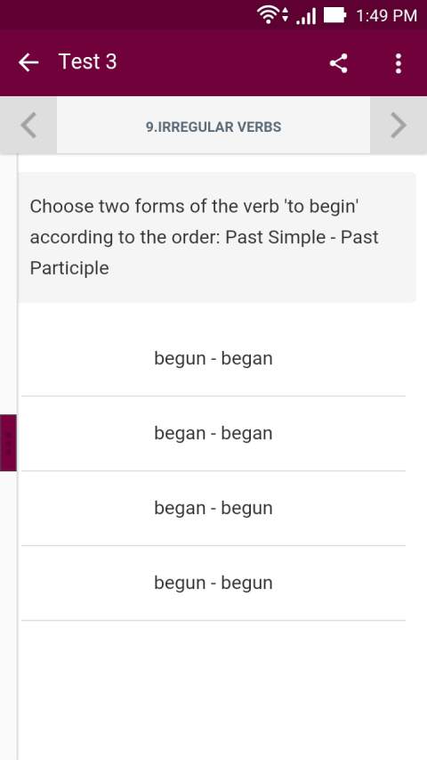 English Grammer Test скриншот 3