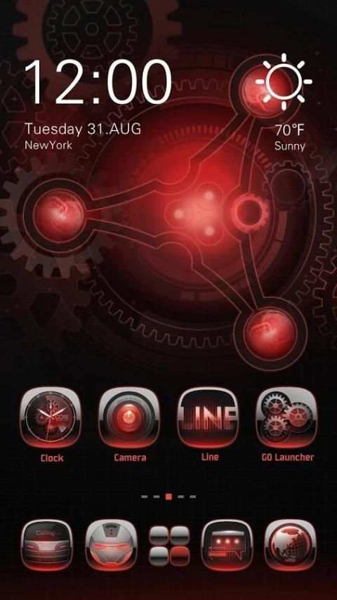 CoreTechnology GOLauncherTheme 5 تصوير الشاشة