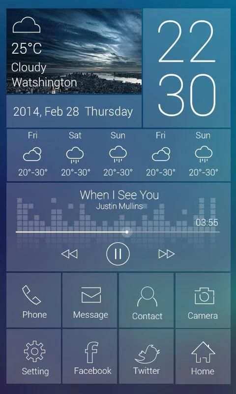 Venus GO Launcher Live Theme скриншот 4