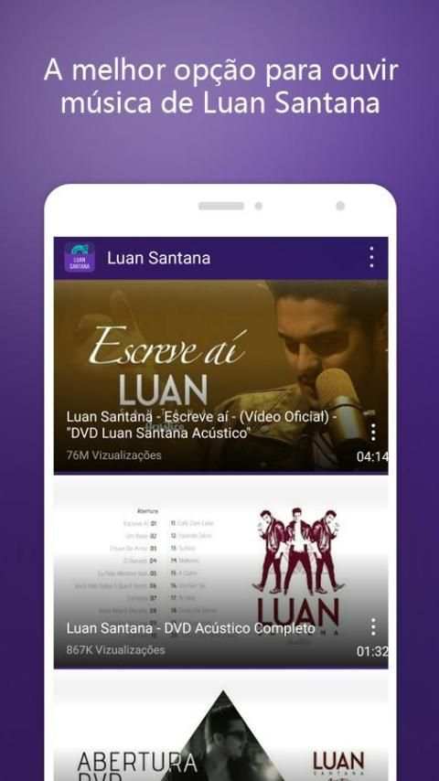 Luan Santana – música e vídeos screenshot 3