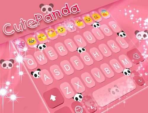 Keyboard Panda Pink screenshot 1