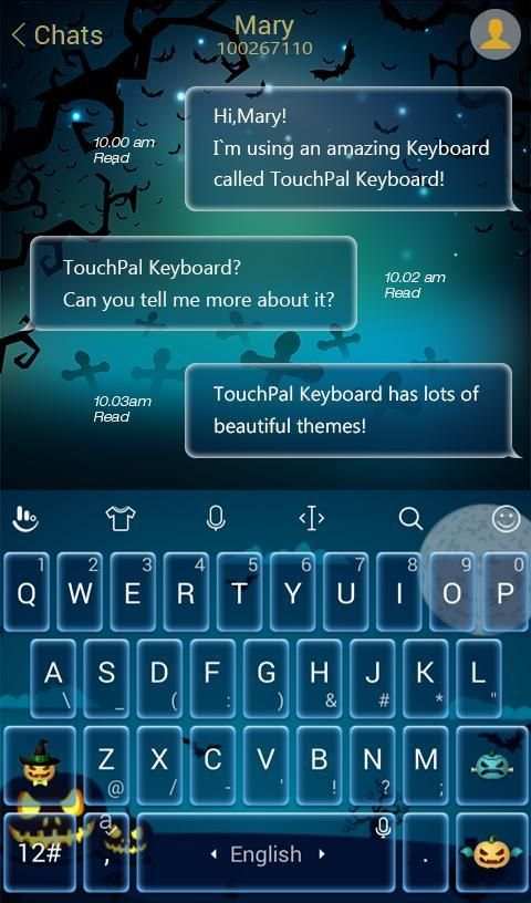 TouchPal Hallowmas Theme स्क्रीनशॉट 4
