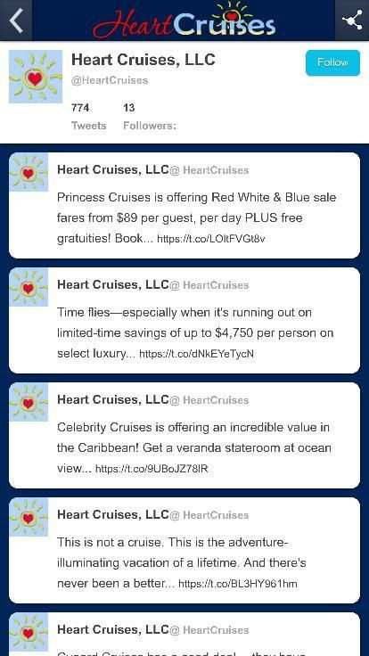 HeartCruises screenshot 2