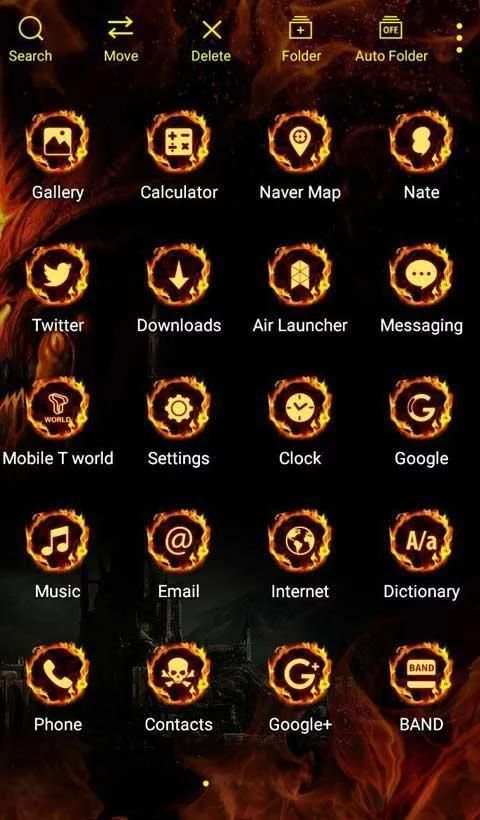 Fire Diablo Launcher theme 1 تصوير الشاشة
