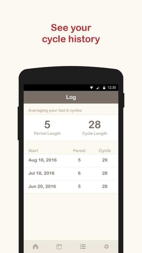 Month - Period Tracker 1 تصوير الشاشة
