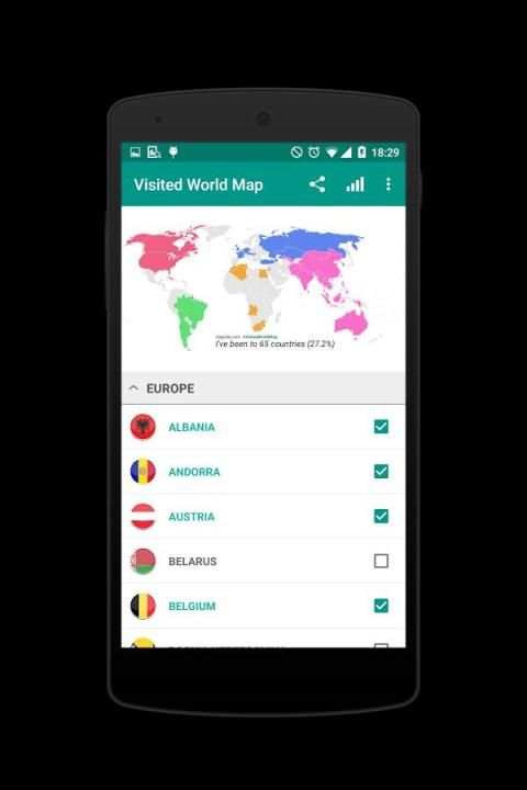 Visited World Map скриншот 2