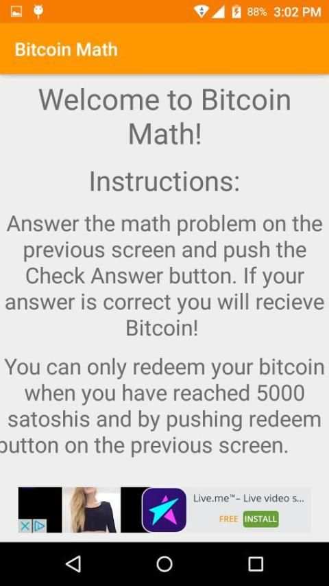 Bitcoin Math - Free Bitcoin! screenshot 5