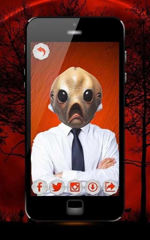 Menakutkan Topeng Foto Editor screenshot 2