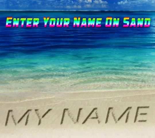 My Name Wallpaper On Sand screenshot 1
