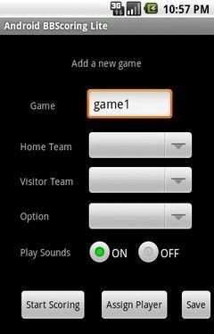 Android baseball Scoring Lite screenshot 4