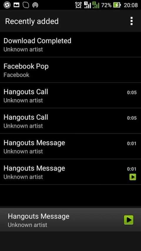 Default music player 2 تصوير الشاشة