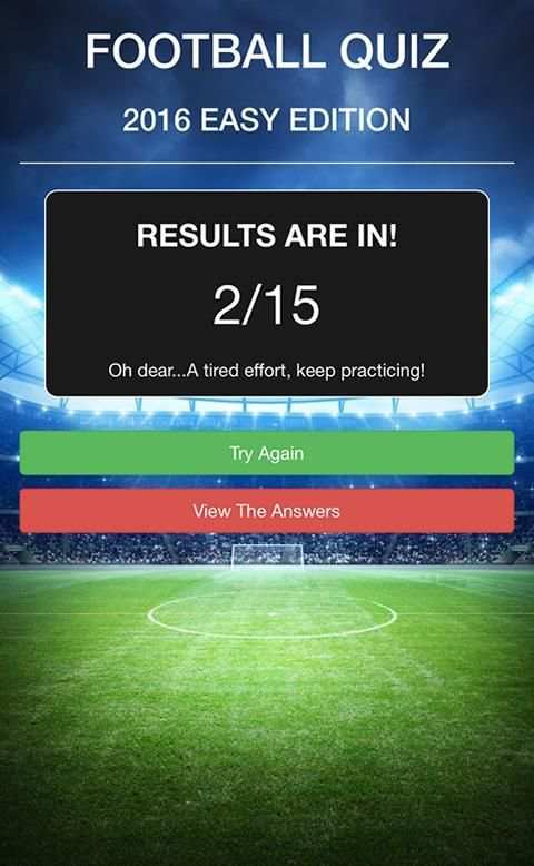 Football Quiz Easy Edition screenshot 1