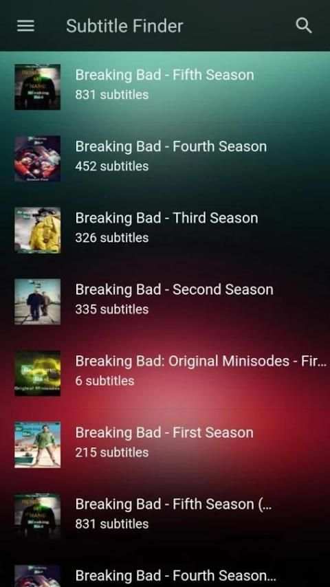 Subtitle Finder स्क्रीनशॉट 2