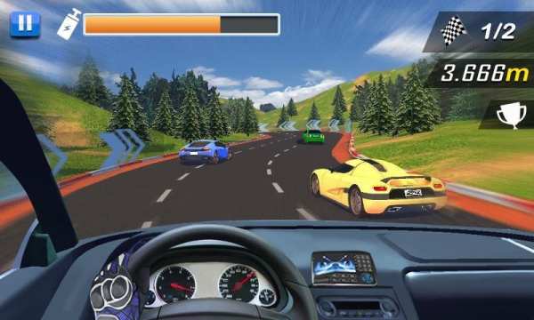 Racing In Car 2 تصوير الشاشة