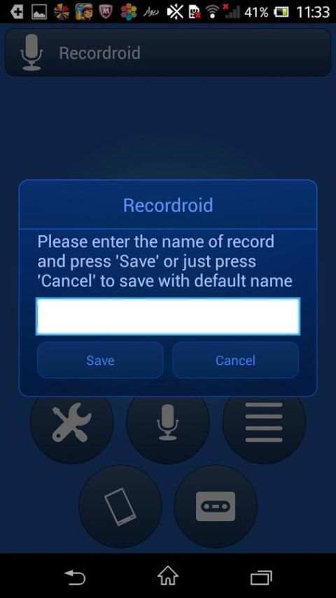 Recordroid screenshot 1
