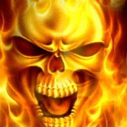 #Hot Fire Skull Live Wallpaper иконка